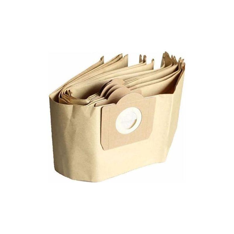 Lot De 5 Sacs Aspirateur Pour Karcher Wd3 - Papier Haute Résistance - Compatible Wd 3 Premium, Wd3200, Wd3500p, A2204, A2534, Se4001