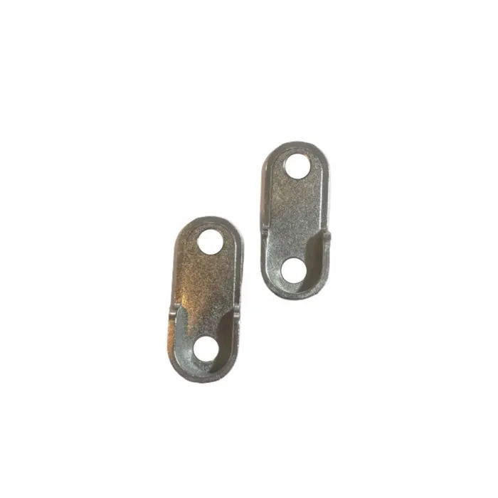 Paire Support de Naissance Ovale Aluminium - Tringle Penderie diamètre 16 mm