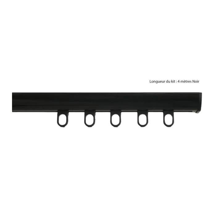DECORAIL - Tringle Rail Rideau Discret 4 m - Aluminium