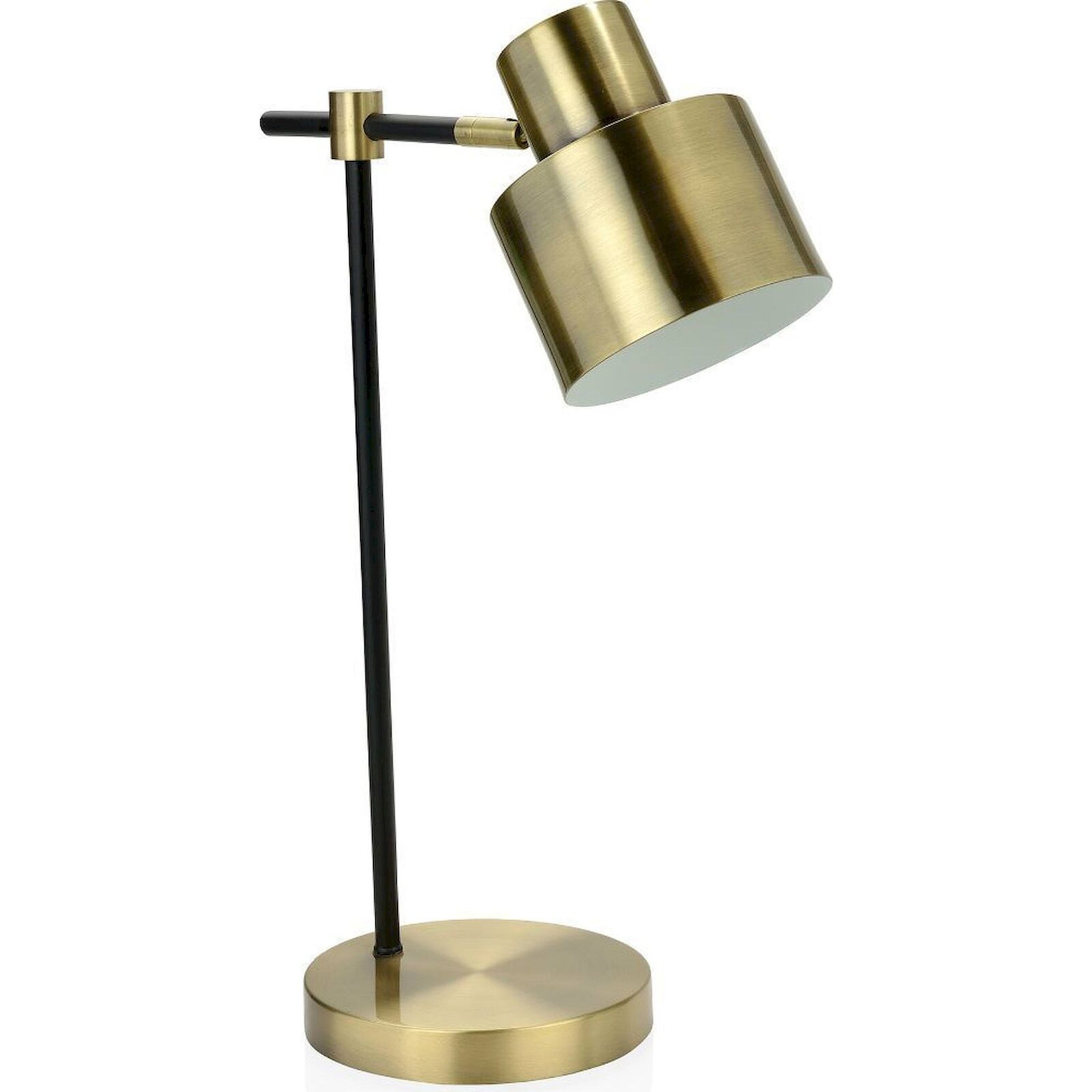 Lampe De Table Design Métal Doré Et Noir Style Industriel - Doré Et Noir Industriel