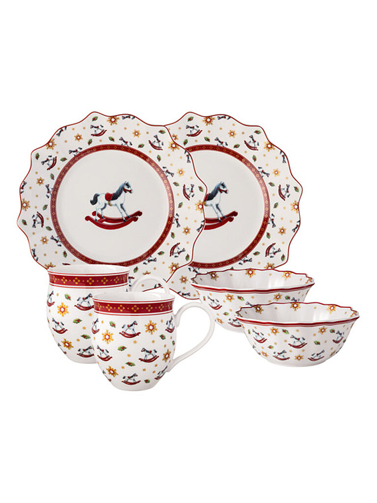 VILLEROY & BOCH Set de petit-déjeuner cheval à bascule 6 pièces Toy's Delight multicolore