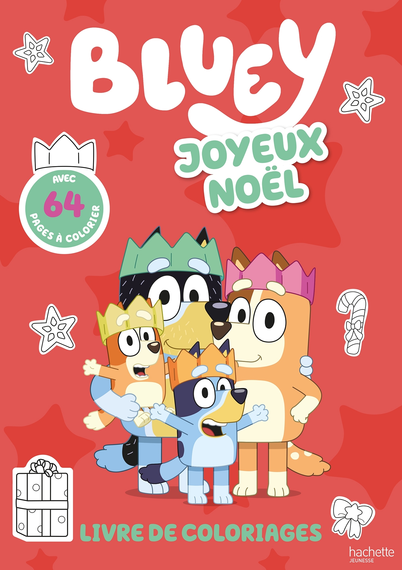 Bluey - Livre de coloriages - Joyeux Noël - Livre de coloriages