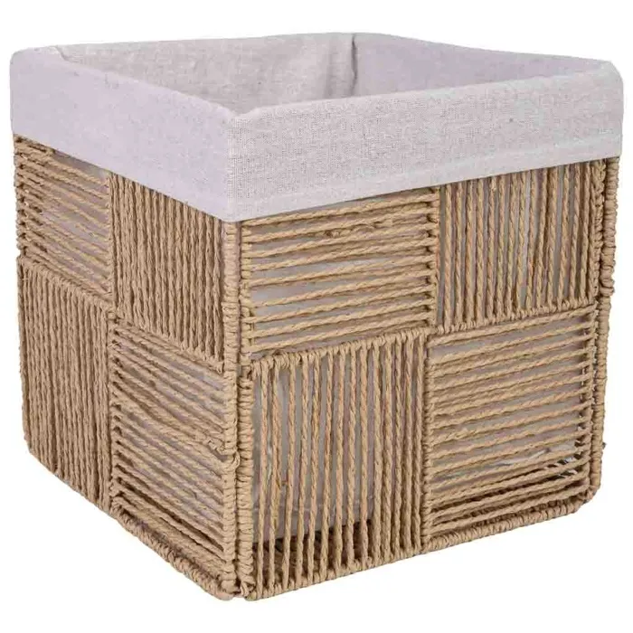 Panier de rangement marron 30x30x30 cm
