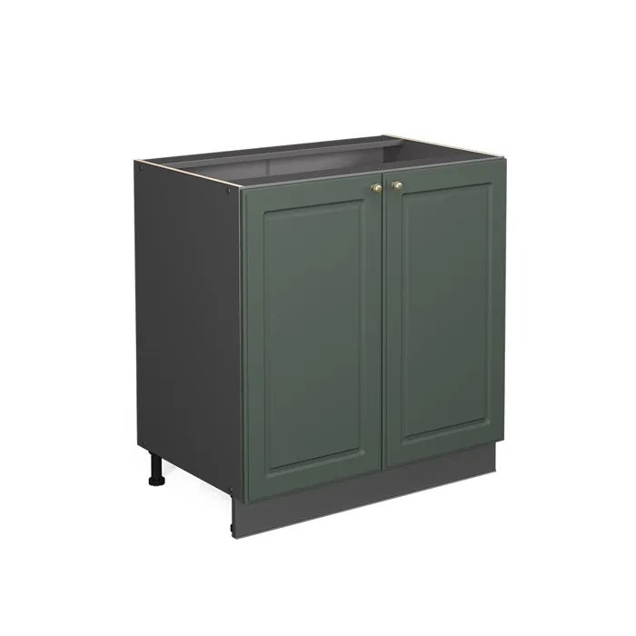 Vicco Meuble bas de cuisine Vert Or Campagne 80cm avec étagère, sans PT