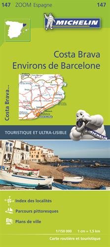 Carte Zoom Costa Brava, Environs de Barcelone