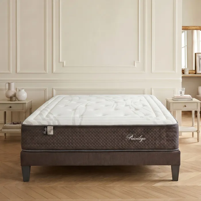 Matelas Hybride 30 cm PRIVILÈGE 2x80x200 cm - Blanc