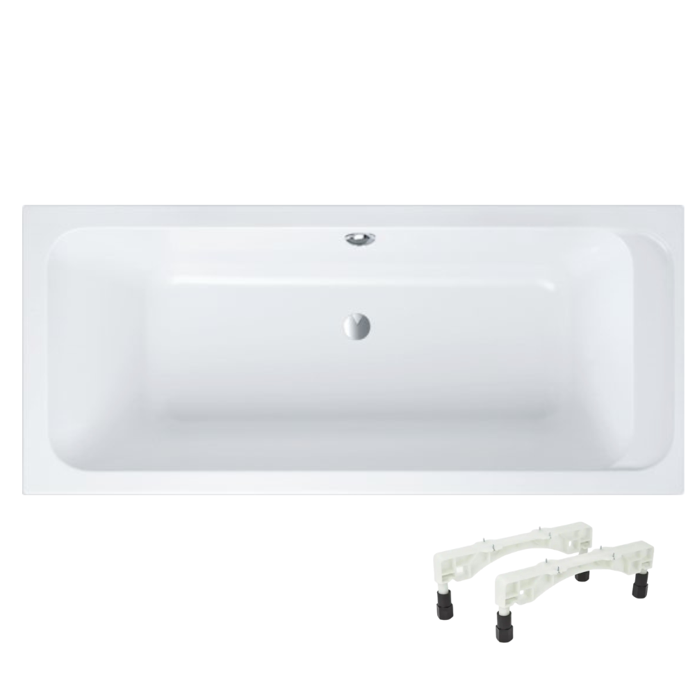 Baignoire droite 170 X 80 VILLEROY ET BOCH Architectura acrylique avec pieds