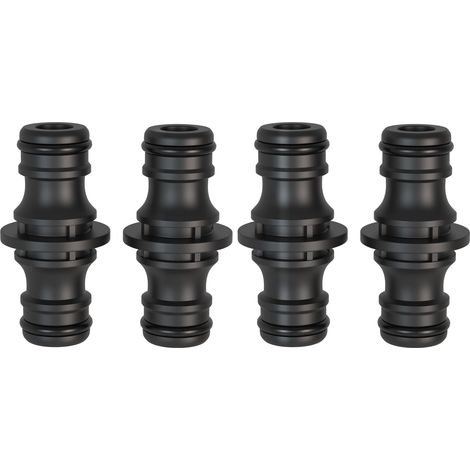 4 Pièces 1/2" Raccord Tuyau D'Arrosage - Pièce De Raccordement Pour Une Connexion Sûre Des Tuyaux, Couplage, Connexion De Deux Tuyaux Pour La Prolongation