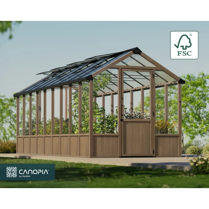 Canopia Natura 15,3m² - Kit De Serre En Bois De Cèdre