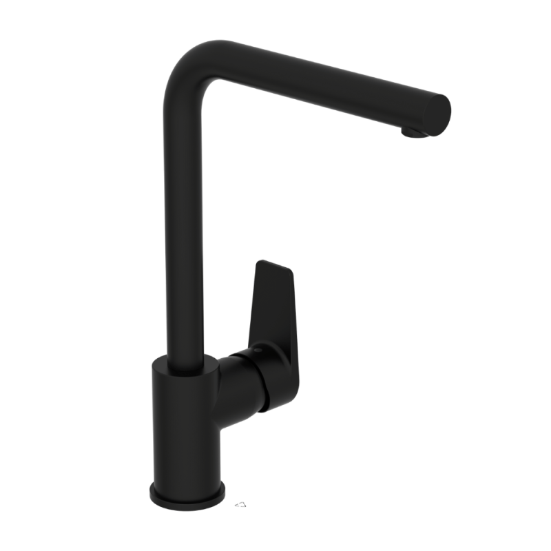 Robinet De Cuisine Bec Haut Vitra Flow Square Noir Mat