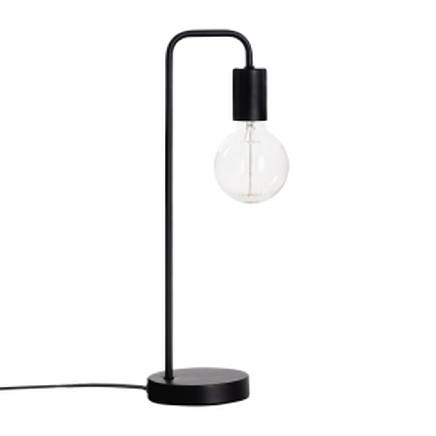 Lampe droite - noire - H.45cm