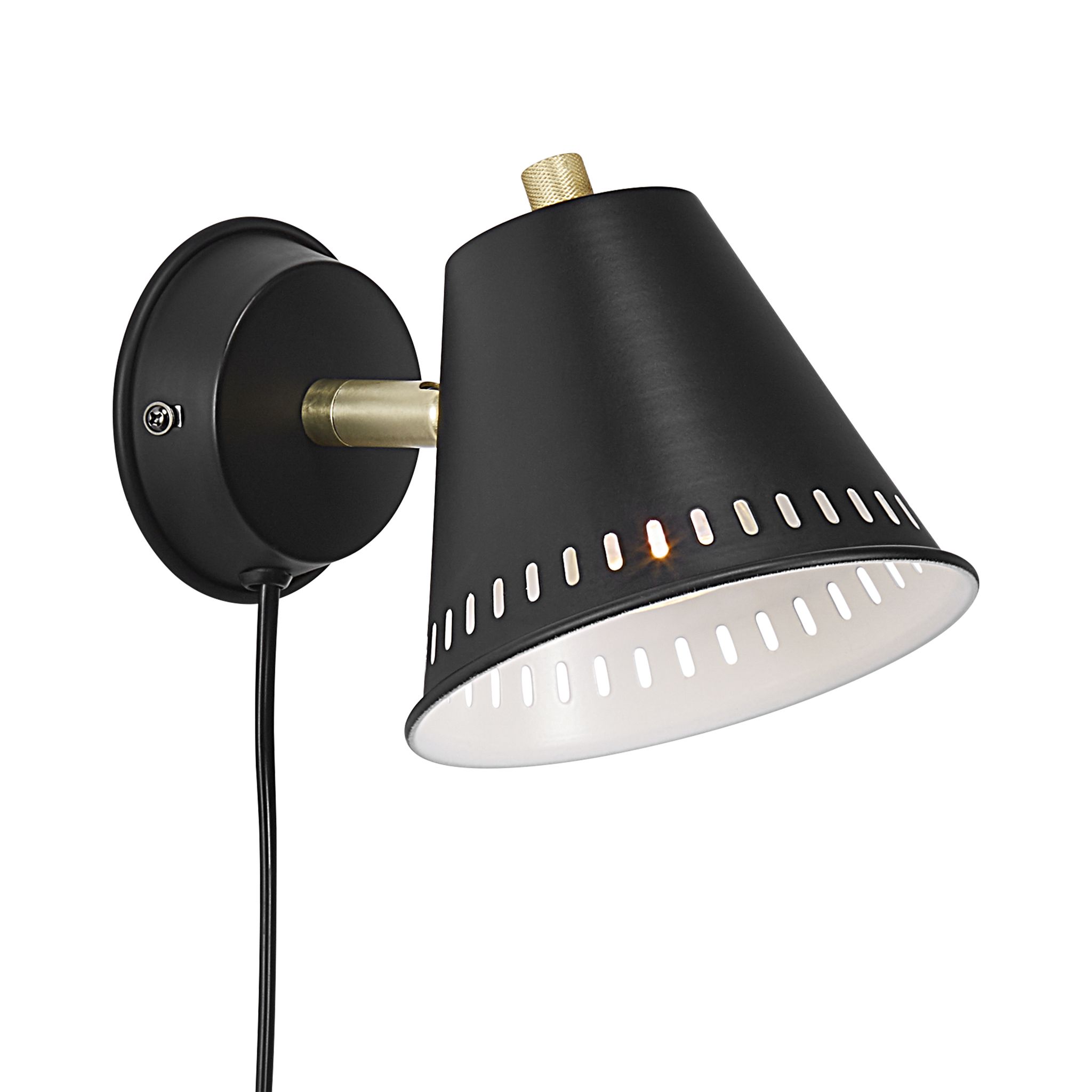 Applique Murale Pine Métal Noir, H.13.5 - Ip20 - Gu10 / Nordlux Intérieur