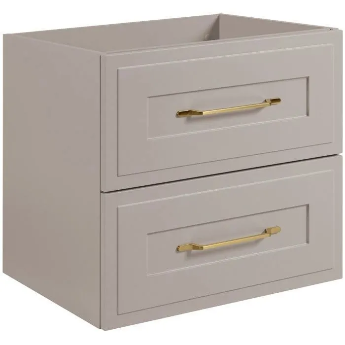Meuble suspendu sous lavabo CLASSIC cachemire 60 cm