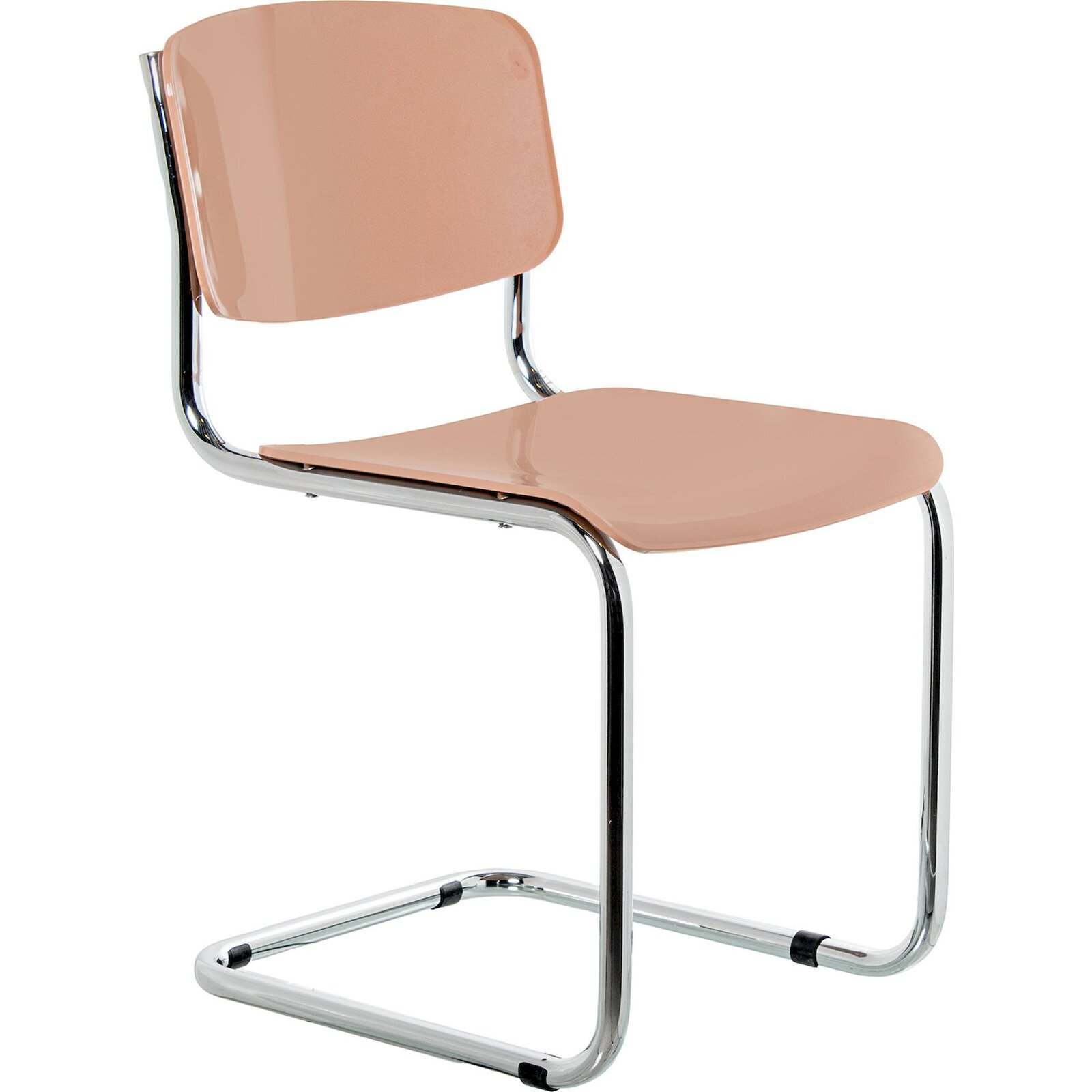 Chaise Cuisine Rose Élégance Métal Pour Intérieur Chic - Rose Pâle Satiné