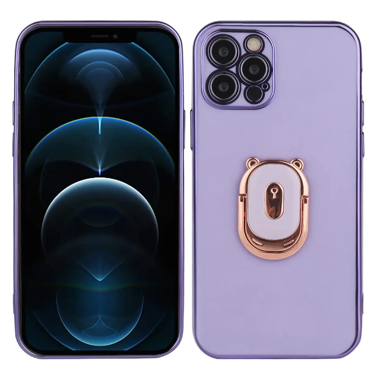 Coque silicone avec anneau magnétique Platyne