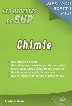 Chimie - Classes prépas MPSI - PCSI - PTSI
