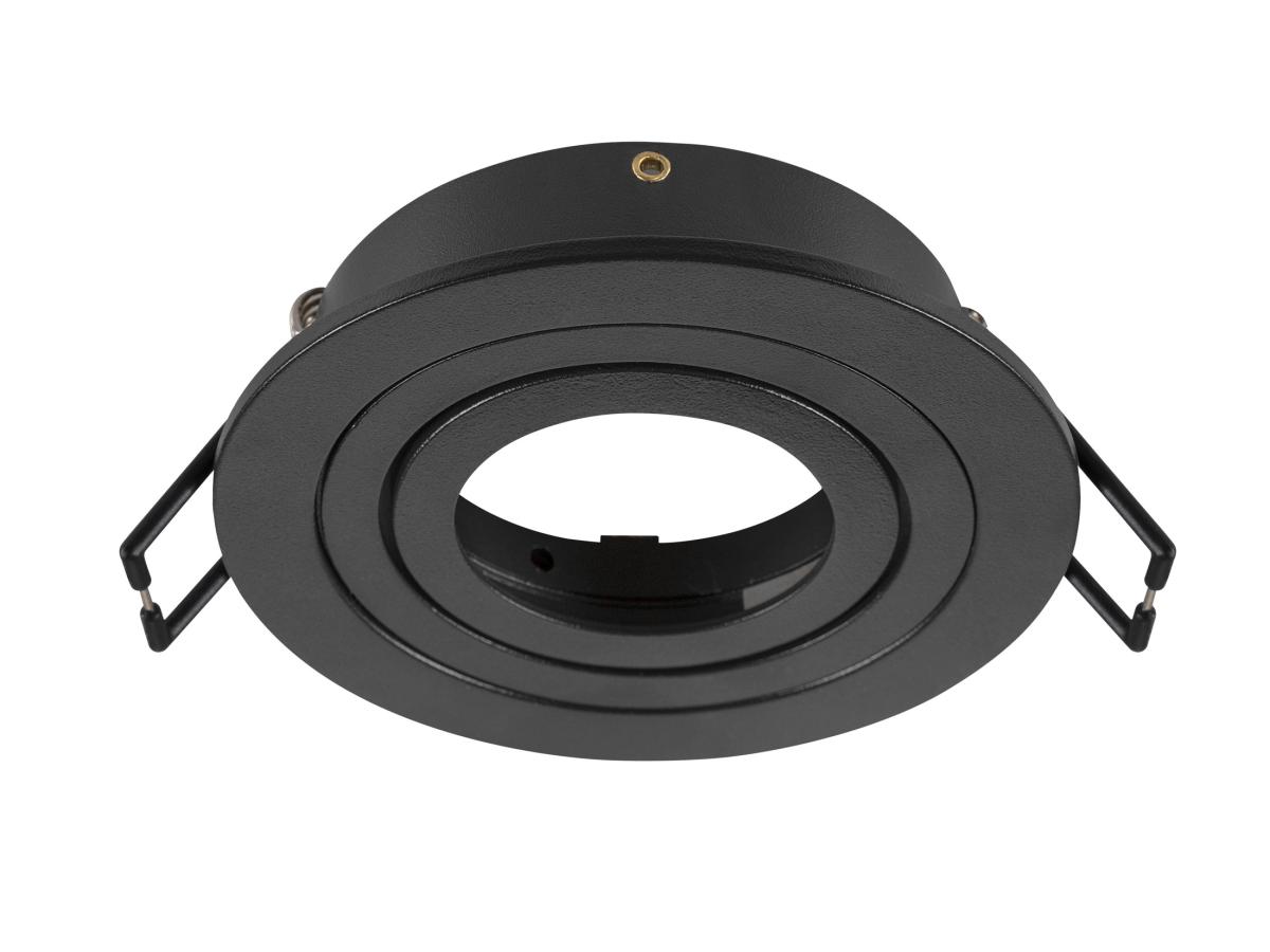 Collerette Spot Encastré New Tria® 75 Intérieur Rond Orientable Noir - Slv - 1007343