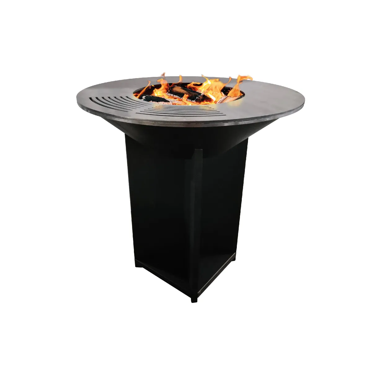 Purline Efp56b Barbecue Et Grill Cheminée Bois De Chauffage Noir