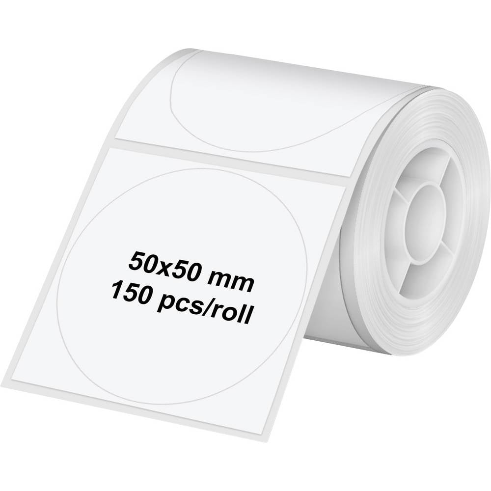 Olympia Etiquette (rouleau) 50 X 50 Mm Papier À Impression Thermique Directe Blanc 1 Pc(s) 6324 Etiquette Universelles