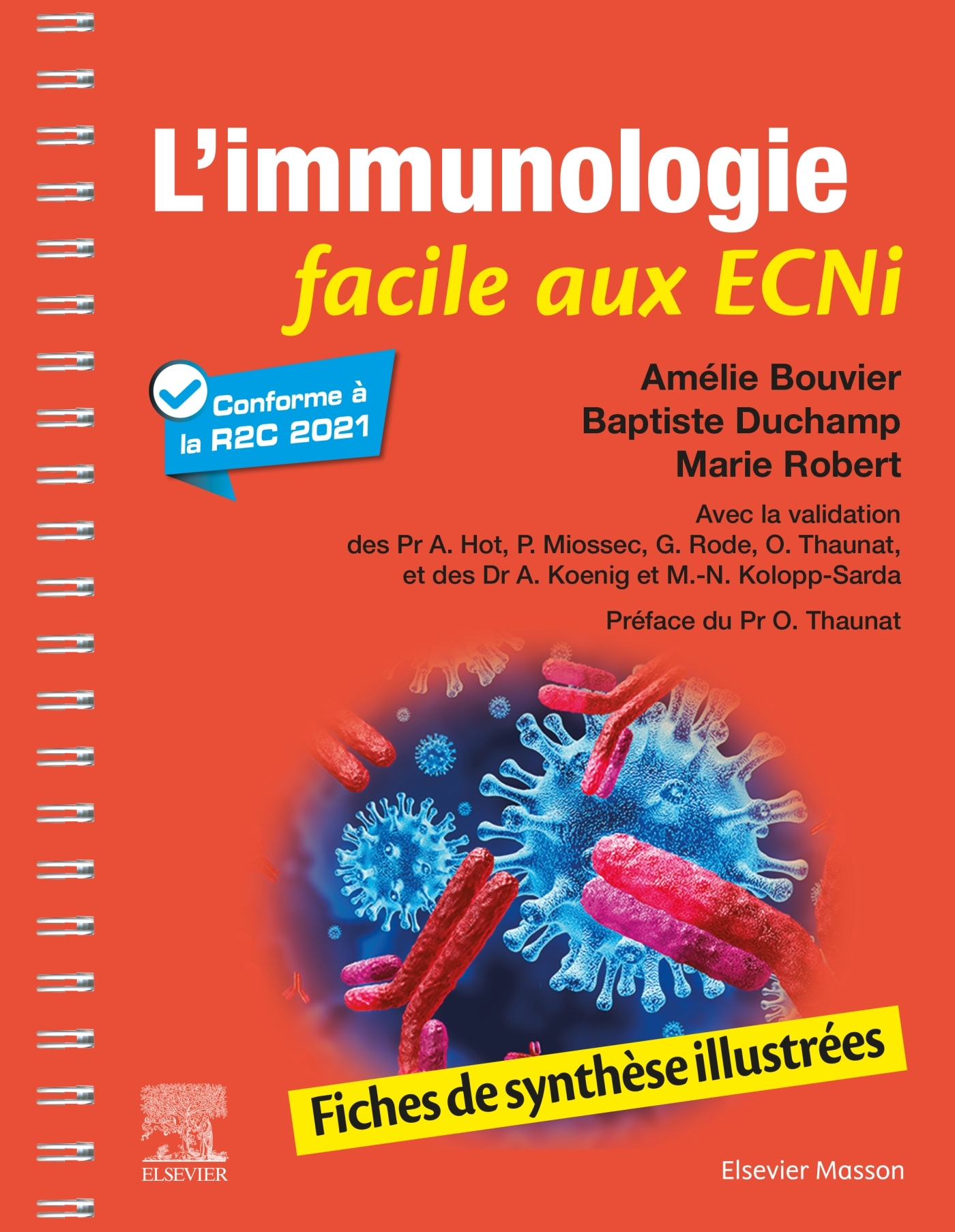 L'immunologie facile aux ECNi: fiches de synthèse illustrées: conforme à la R2C 2021