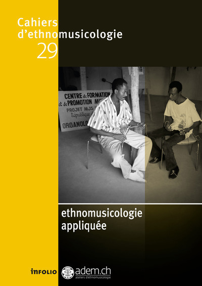 Cahiers d'ethnomusicologie Tome 29: ethnomusicologie appliquée