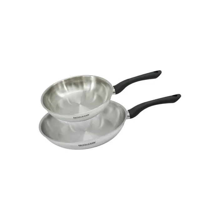 Set 2 Poêles 24 Et 28 Cm En Inox Geneva
