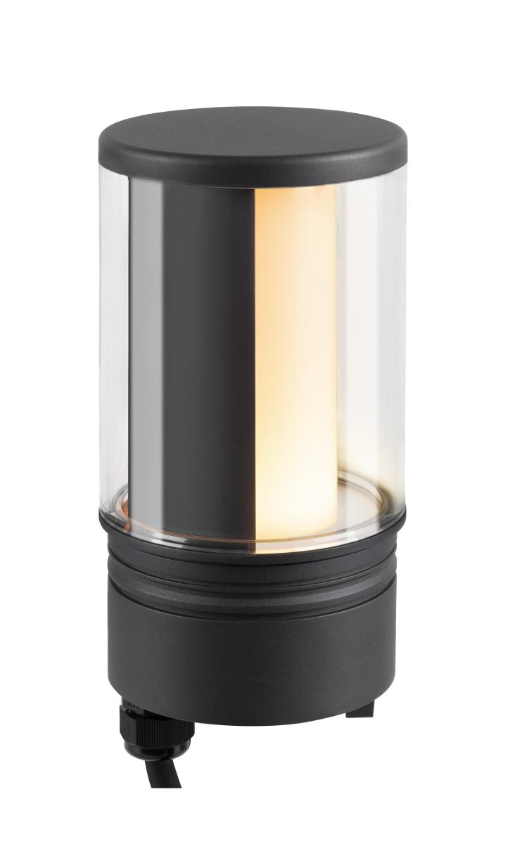 Tête De Lampe Borne M-pol Extérieur Gris Led 19w 2700/3000k Ip 65 - Slv - 1006394