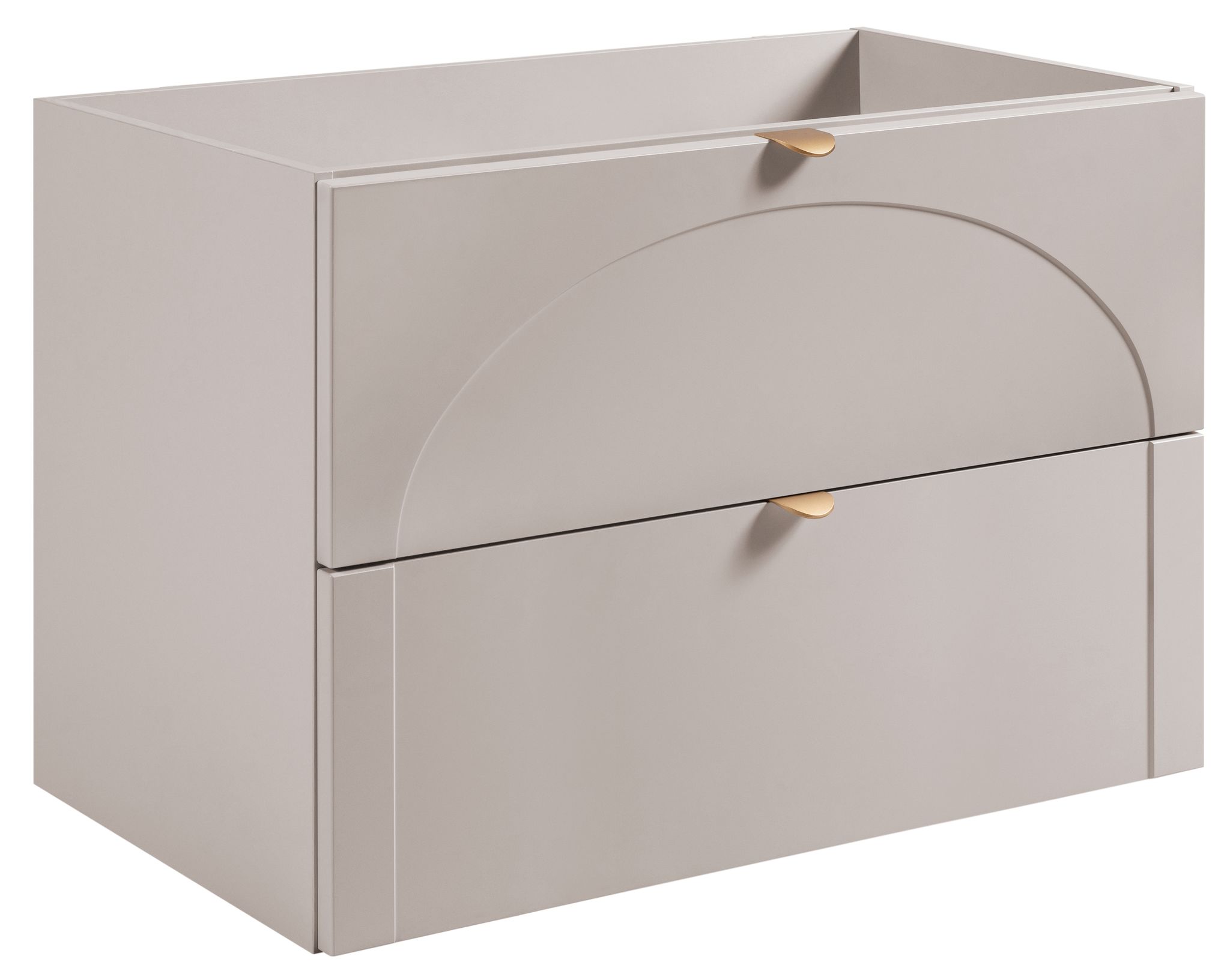 Meuble Sous Vasque Suspendu Aura Cachemire Mat 80 Cm K
