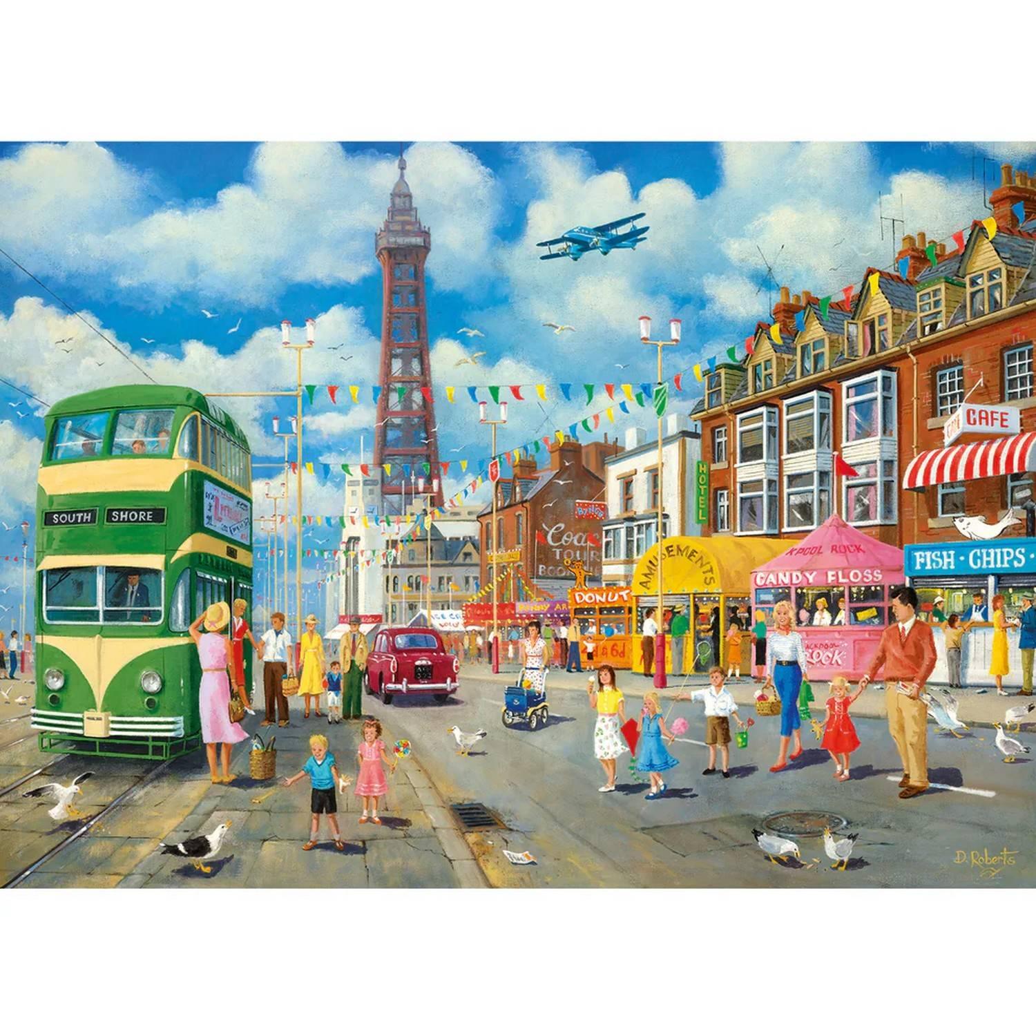 Gibsons Blackpool Promenade Jeu De Puzzle 1000 Pièce(s)