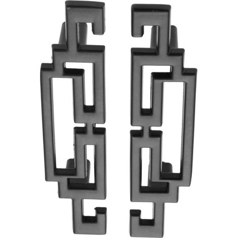 2pcs Poignées De Cuisine Noires Entraxe 64mm Longueur Totale 106mm Poignées De Meuble Pour Salle De Bain Cuisine Chambre Tiroir Armoire Commode Placard (vis Inclus)