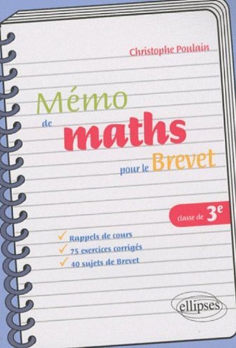 Mémo de mathématiques pour le brevet