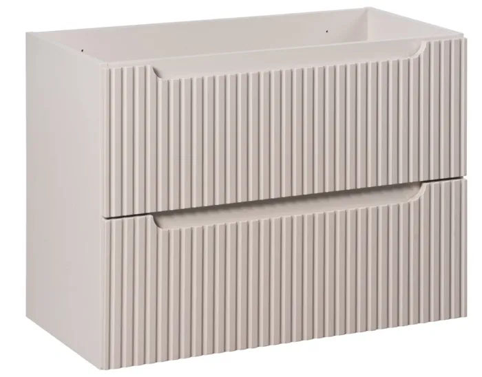 Meuble sous vasque suspendu 2 tiroirs NOVA CACHEMIRE 80 CM