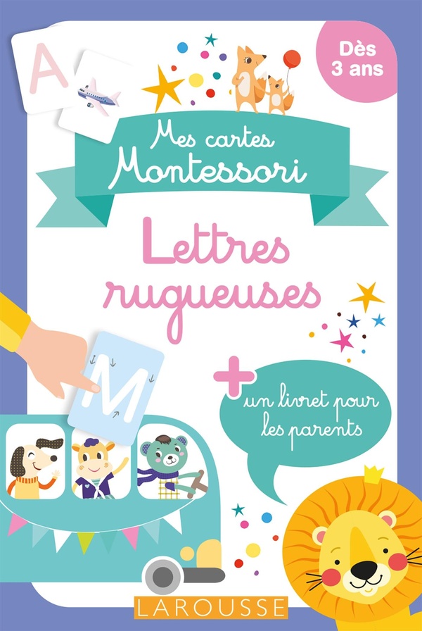 Lettres rugueuses: mes cartes Montessori: dès 3 ans
