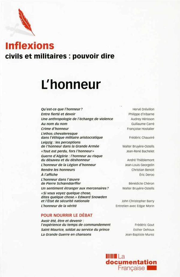 INFLEXIONS n.27: l'honneur