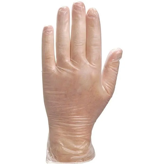 Gants Jet En Vinyle Jetables Compatibles Alimentaire Taille 7/7,5 Delta Plus 100