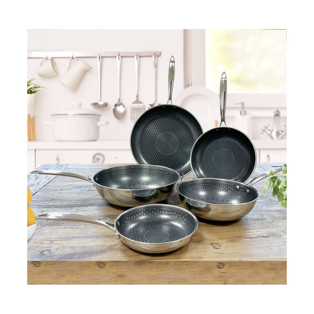 Lot de 2 poêles 24-28cm Inox - Virtuo par Cuisinox