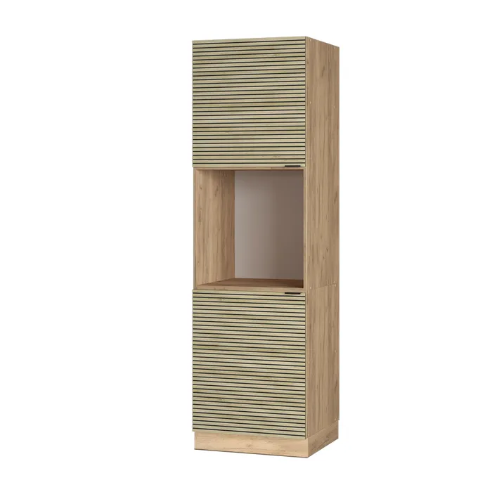 Vicco Armoire dencastrement de la cuisinière Panneau en chêne 60cm ouvert