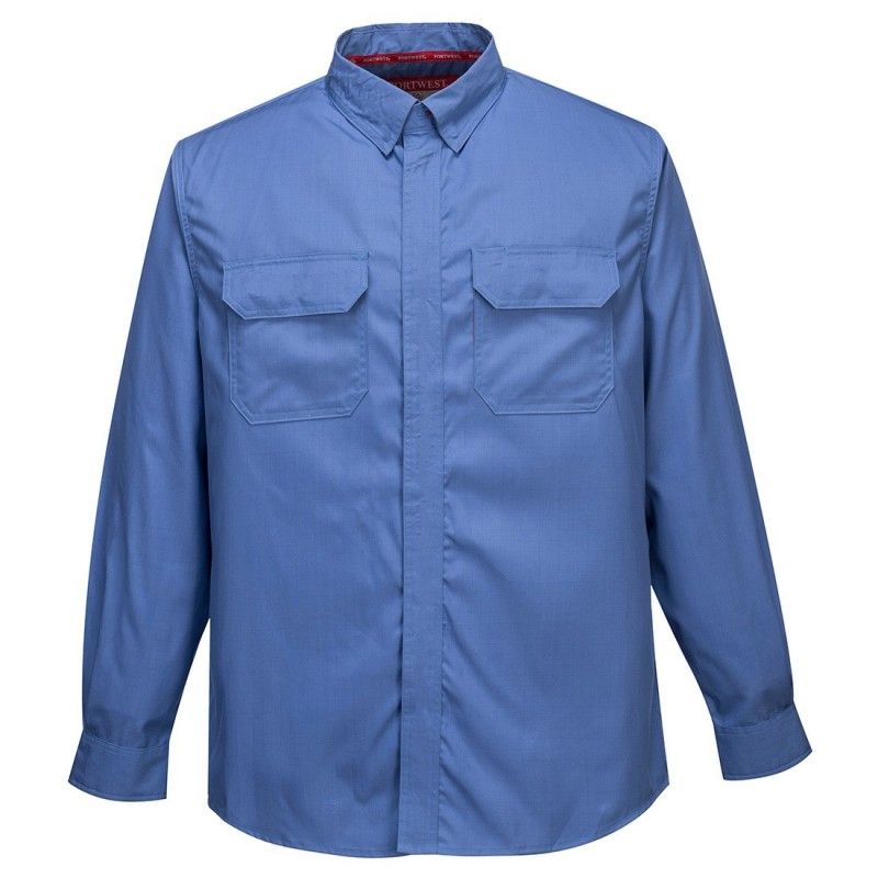 Chemise Bizflame Plus Couleur: Bleu Taille Xxxl Portwest