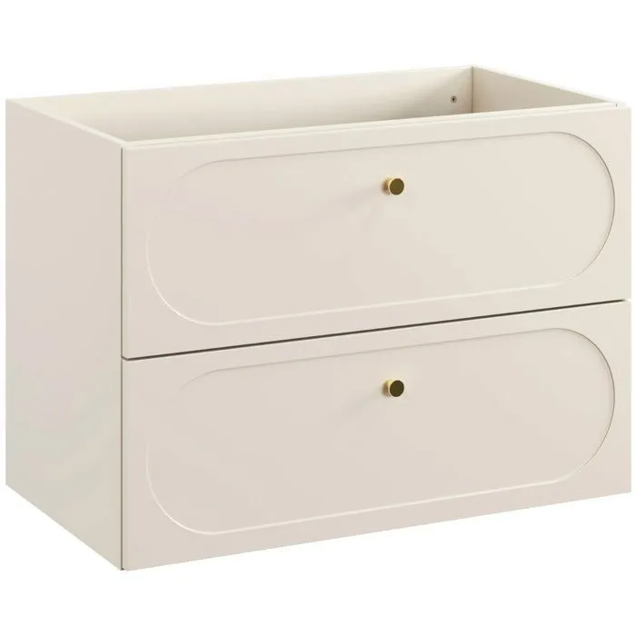 Meuble suspendu sous lavabo DONNA SAND beige 80 cm