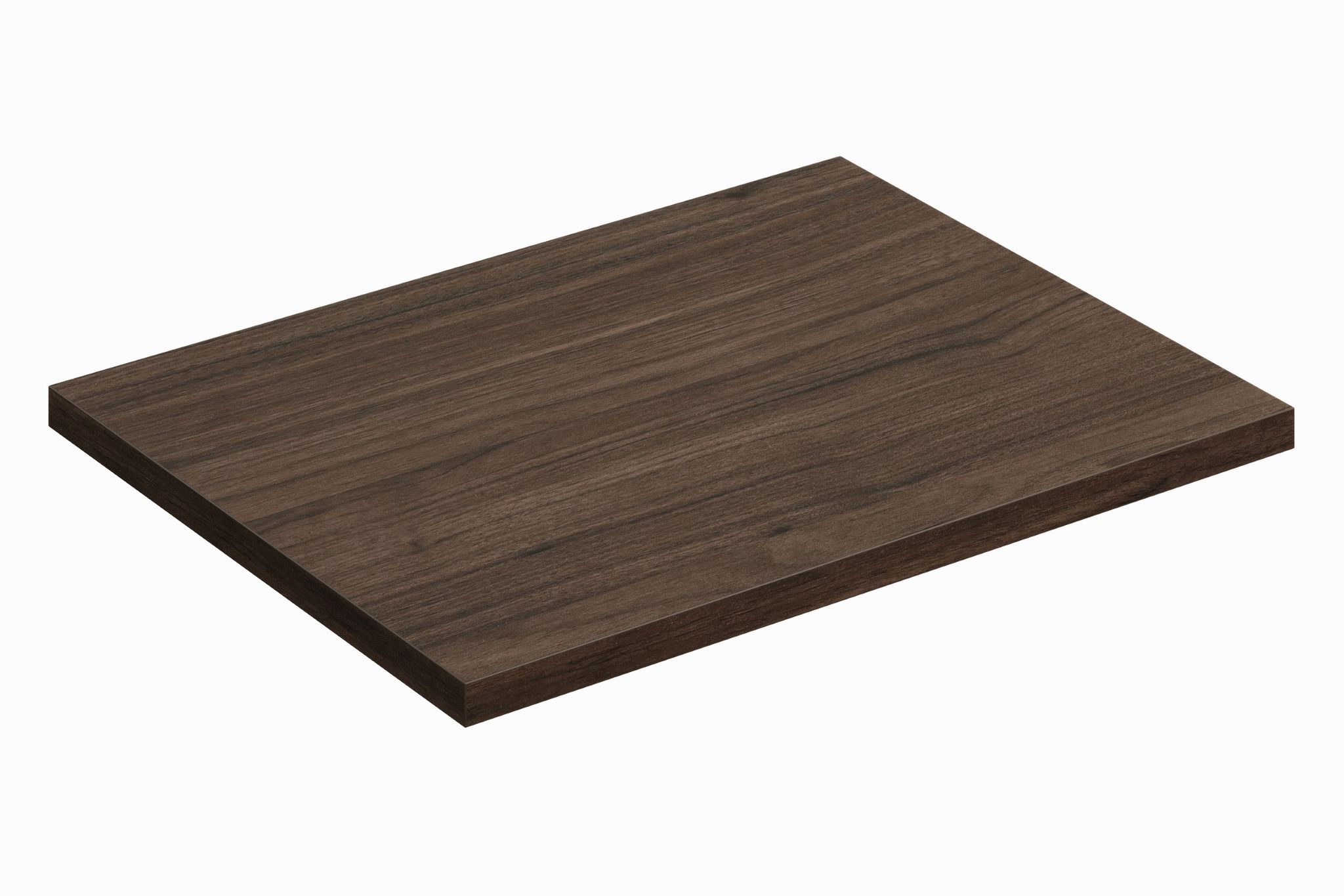 Plan De Travail Pour Meuble De Salle De Bain Terra Villa Coloris Noyer Foncé 60 Cm