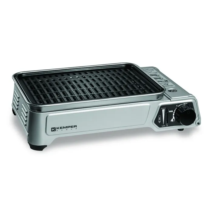 Barbecue À Gaz Portable À Gaz Kemper 1.9 Kw Compact Plaque Anti Adhesive Table Balcon