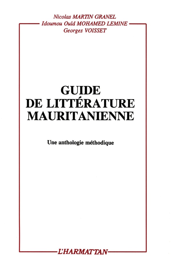 Guide de littérature mauritanienne