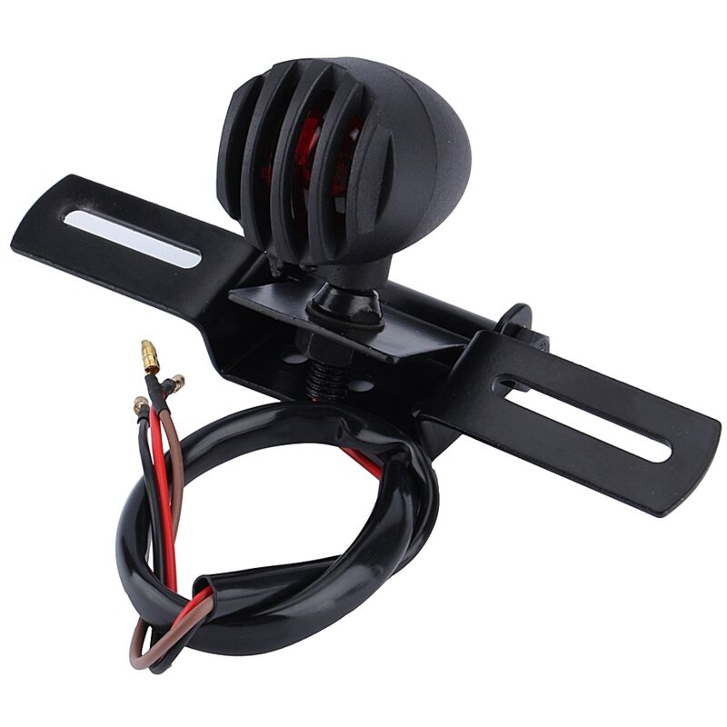 Nouveau Feu Arrière De Freinage Pour Moto 12v 10w Noir, Lampe De Feu Stop
