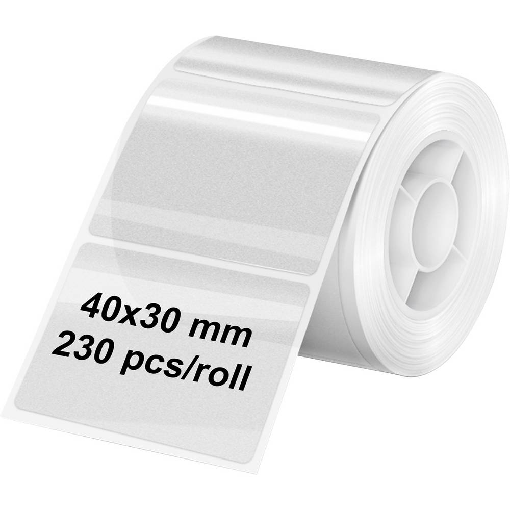 Olympia Etiquette (rouleau) 40 X 30 Mm Papier À Impression Thermique Directe Transparent 1 Pc(s) 6322 Etiquette Univers