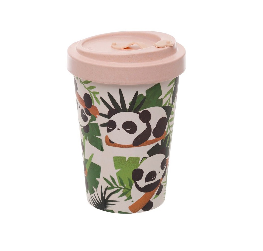 Mug De Voyage Panda Tropical 400 Ml Style Kawaii