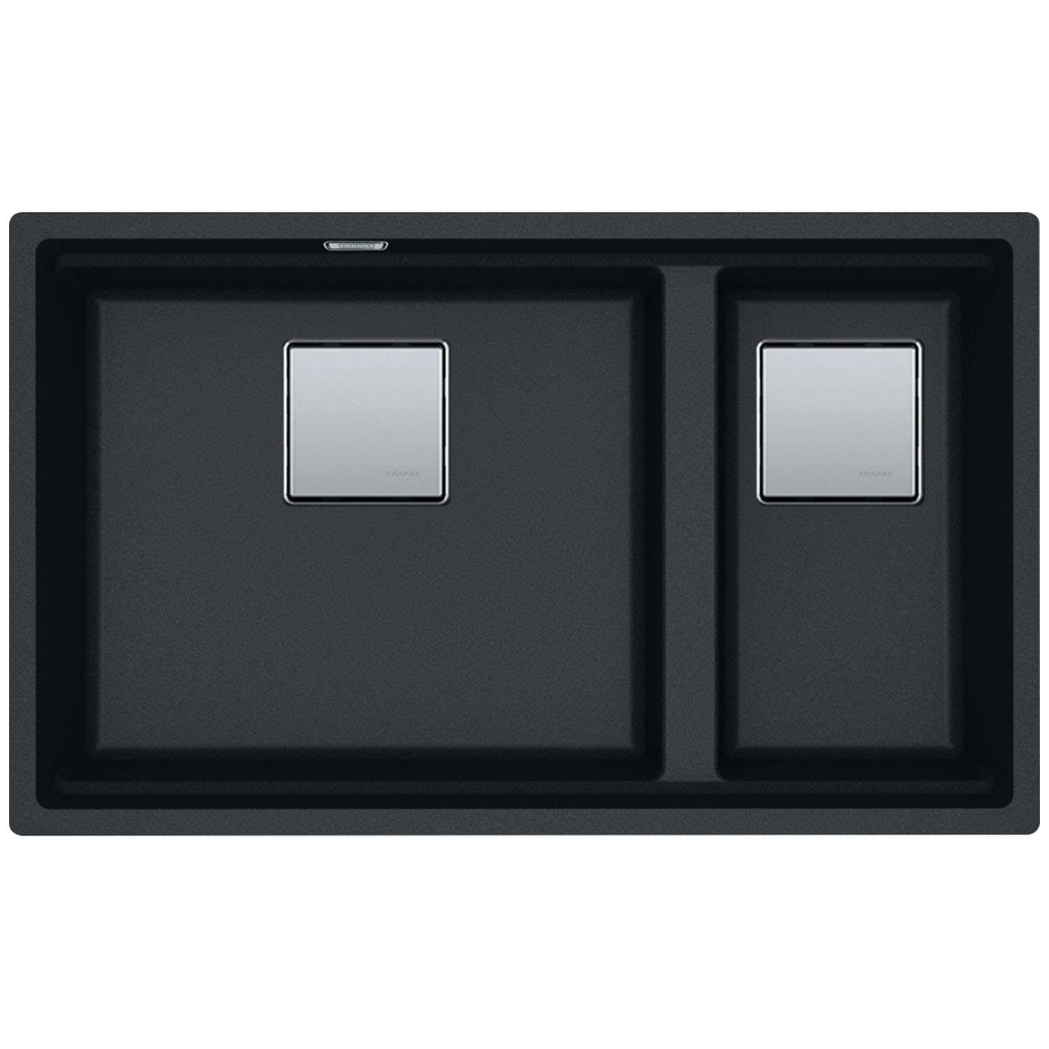 Franke - Cuve Kubus 2.0 Fragranit Kng 120 - Onyx - Manuel - 760 X 460 X 200 Mm (sous-meuble 80 Cm)
