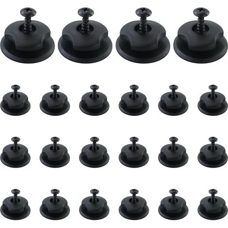 A Lot De 22 Accessoires De Remorque, Fixation De Bâche Avec Vis, Boutons De Bâche Robustes, Boutons De Fixation En Plastique, Crochets De Bâche, Remorques, Parfaits Pour La Fixation De Filets De