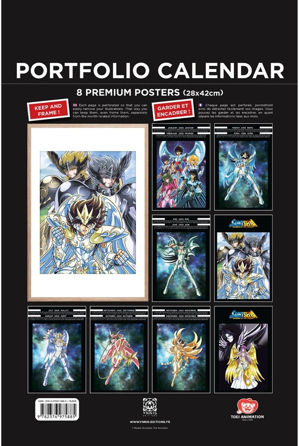 Saint Seiya - les chevaliers du Zodiaque: Calendriers Portfolio (édition 2026)