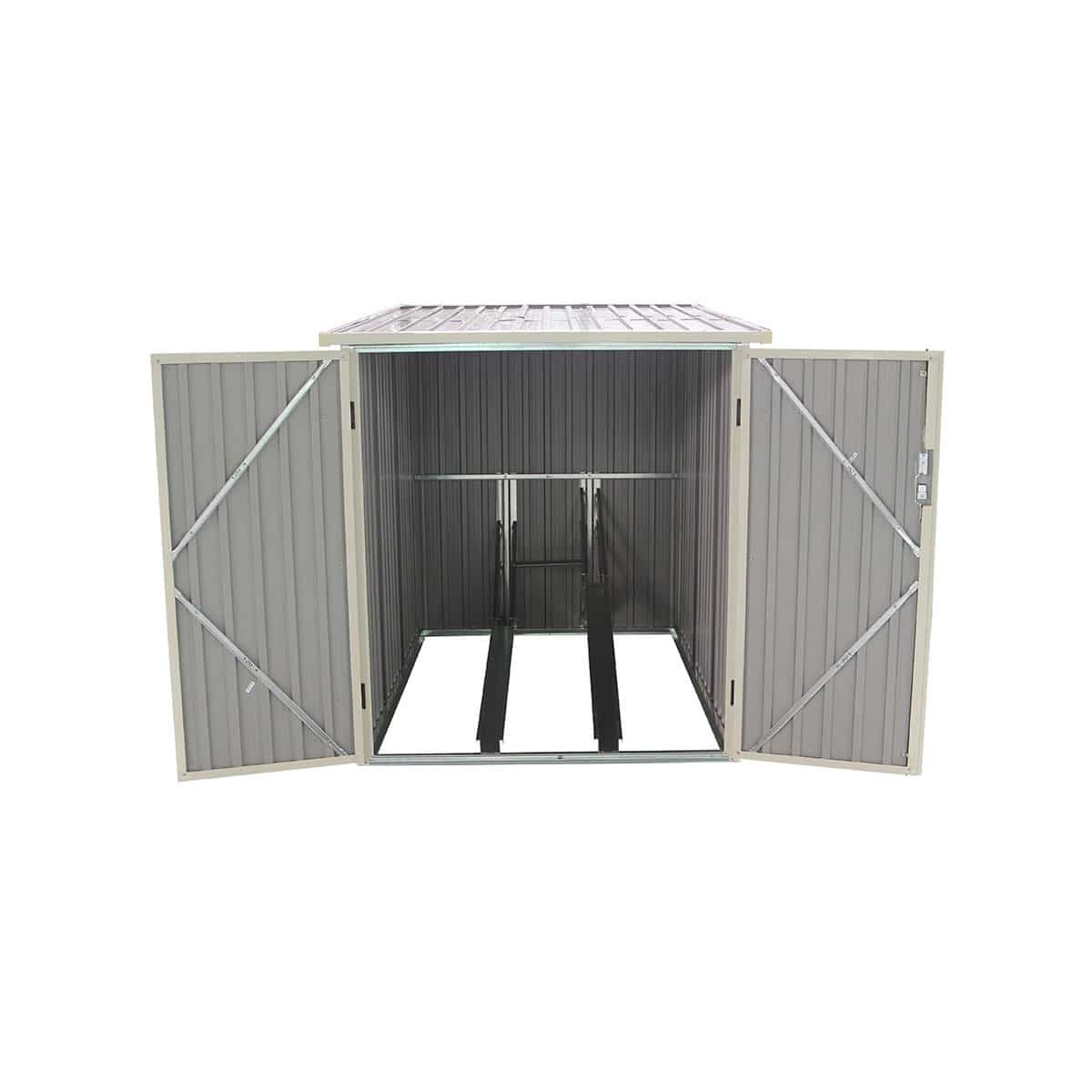 Gardiun - Abri De Jardin Pour Vélo En Métal Veloc I (x2) 2,81 M² 198x142x157 Cm Extérieur Anthracite