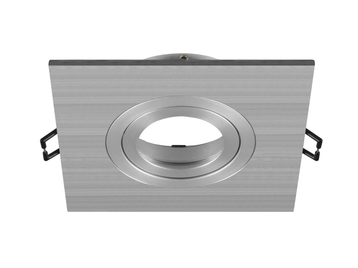 Collerette Spot Encastré Intérieur New Tria® 75 Xl Carré Orientable Alu - Slv - 1007636
